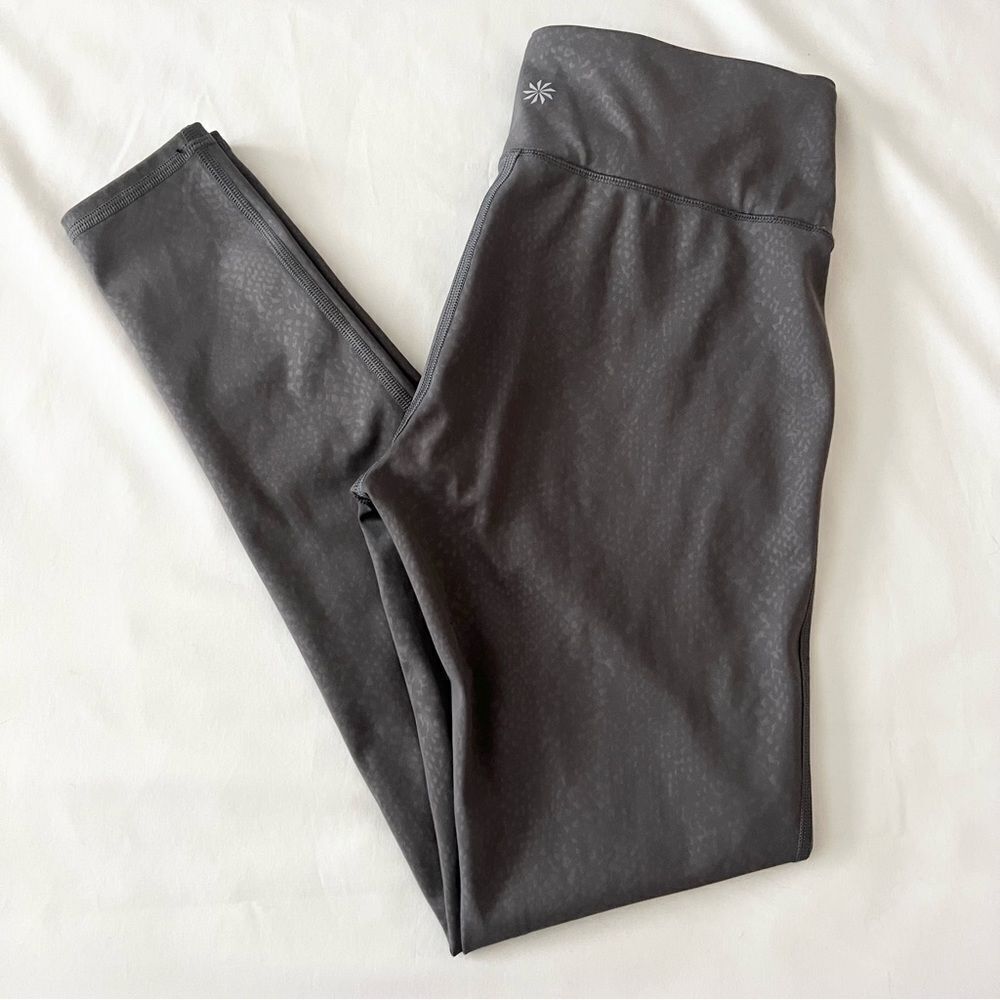 Athleta leggings purple print full length women’s size S